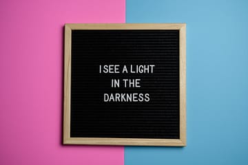 i see a light in the darkness text